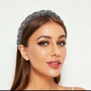 Lurex Padded Braid Alice Band/Headband